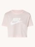 Essential trainings cropped T-shirt met logoprint - Kit