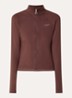 Fitted vest met opstaande kraag - Bruin