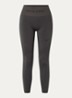 High waist skinny fit legging met dri-fit en logoband - Donkergrijs