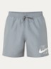 Loose fit zwemshort met logo en steekzakken - Olijfgroen