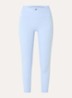 One high waist cropped trainingslegging met dri-FIT en logo - Lichtblauw