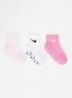 Sokken in katoenblend met logo in 3-pack  - Roze