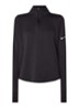 Sphere hardloop longsleeve met halve rits - Zwart