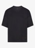 Airy boyfriend oversized T-shirt met stretch - Zwart