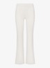 Airy low waist flared fit trainingslegging met logo - Ivoor