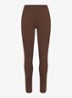 Matte high waist skinny fit trainingslegging - Lichtbruin