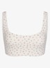 Matte sport bh met medium support - Gebroken wit
