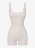 Matte sport bodysuit met logo - Multicolor