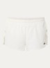 Mid waist straight fit korte broek met logo - Gebroken wit