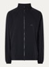 Oversized trackvest met logo en ritszakken - Zwart