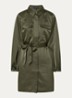 Aivy midi blousejurk van satijn - Groen