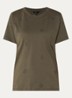 Allover N T-shirt met logoprint en strass - Groen