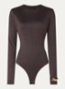 Annabel body met ronde hals - Donkerbruin