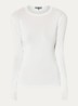 Jolie fijngebreide fitted top - Gebroken wit