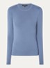 Jolie fijngebreide longsleeve met stretch - Staalblauw