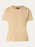 Logo Ring T-shirt met ronde hals - Beige
