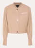 Oakland cropped bomberjack met steekzakken - Beige