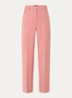 Oakland high waist straight fit pantalon met persplooi - Abrikoos