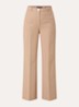 Oakland high waist straight fit pantalon met persplooi - Camel