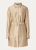 Ohino mini blousejurk met ceintuur en borstzak - Beige