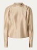 Ohino tuniek van satijn met plooidetai - Beige