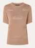 Omarah top met lurex en logo - Gebroken wit