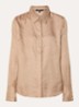 Opava blouse van satijn met print - Camel
