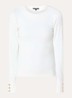 Oshawa top met ronde hals - Wit