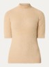 Otaru trui met col en structuur - Beige