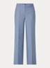 Parisa high waist straight fit pantalon met steekzakken - Staalblauw