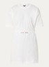 Patos T-shirt jurk met trekkoord - Wit