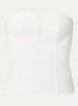 Peoria strapless top met logo - Wit