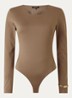 Pinole body met ronde hals - Lichtbruin