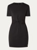 Pitaly mini jurk met gedrapeerd detail - Zwart