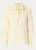 Pragues blouse met panterprint - Lichtgeel