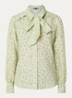 Pragues blouse met panterprint - Taupe