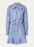 Pragues mini jurk met panterprint - Staalblauw