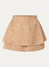 Pragues mini rok met panterprint - Camel