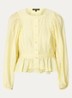 Preble blouse met ballonmouw - Geel