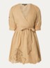 Rabano mini wikkeljurk met broderie - Camel