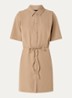Reims mini jurk met ceintuur - Camel