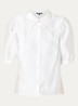 Relizane blouse met plooidetail - Wit