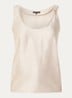 Relizane top met metallic finish - Beige