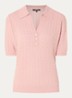 Rouen top met lurex en opengewerkt dessin - Orange