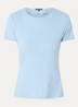 T-shirt met logo en strass - Lichtblauw