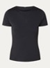T-shirt met logo en strass - Zwart