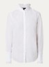 Elio blouse met opstaande kraag en ruches - Wit