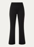 Asana high waist bootcut fit broek met ritszakken - Zwart