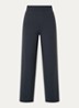 Asana high waist straight fit broek met ritszakken - Donkergrijs