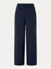 Asana high waist wide fit pantalon - Donkerblauw